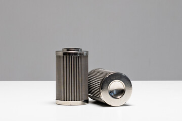 oil filters for cars on a white background