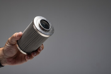 oil filters for cars on a white background