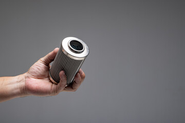 oil filters for cars on a white background