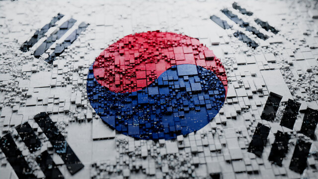 South Korea Flag Wallpaper