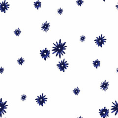 blue flowers background