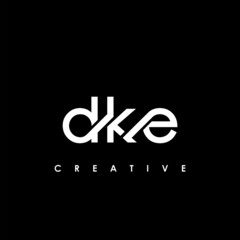 DKE Letter Initial Logo Design Template Vector Illustration