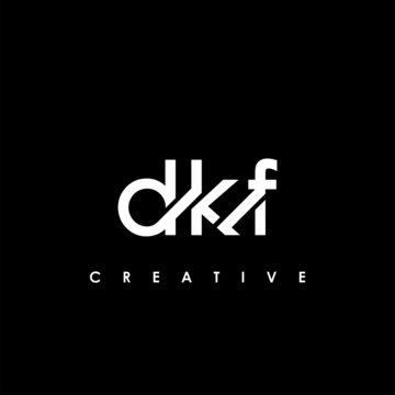 DKF Letter Initial Logo Design Template Vector Illustration