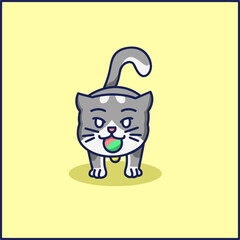 Cute cat pet vector design