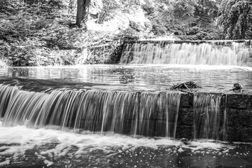 Waterfalls in the paradise park
