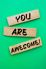 Text sign showing You are awesome