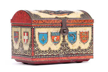 Very old small chest, isolated