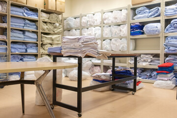 view of hospital store clean linen