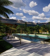 exterior rendering / 3d rendering 