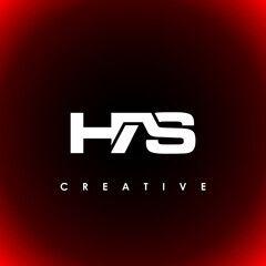 HAS Letter Initial Logo Design Template Vector Illustration