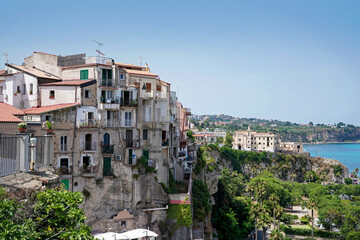 Fototapeta premium beautiful italian tourist resort town Tropea, Calabria, Italy