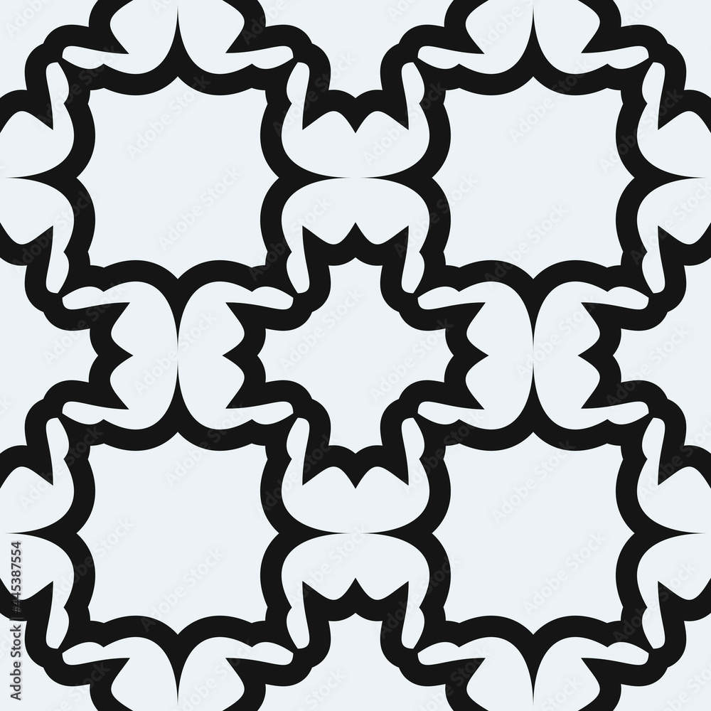 Poster Spiked forms. Vector empty frames ornament sample.