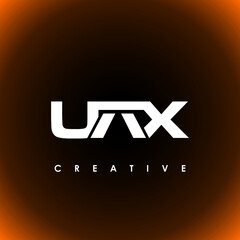 UAX Letter Initial Logo Design Template Vector Illustration