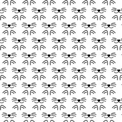 vector pattern illustration graphic design style cat icon modern logo element line art beauty face sweet happy cartoon silhouette decorative image cute animal love heart print poster nice shirt black