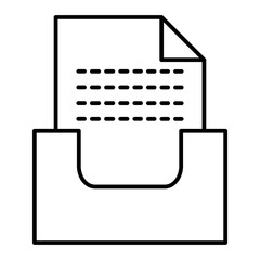 Vector Archive Outline Icon Design