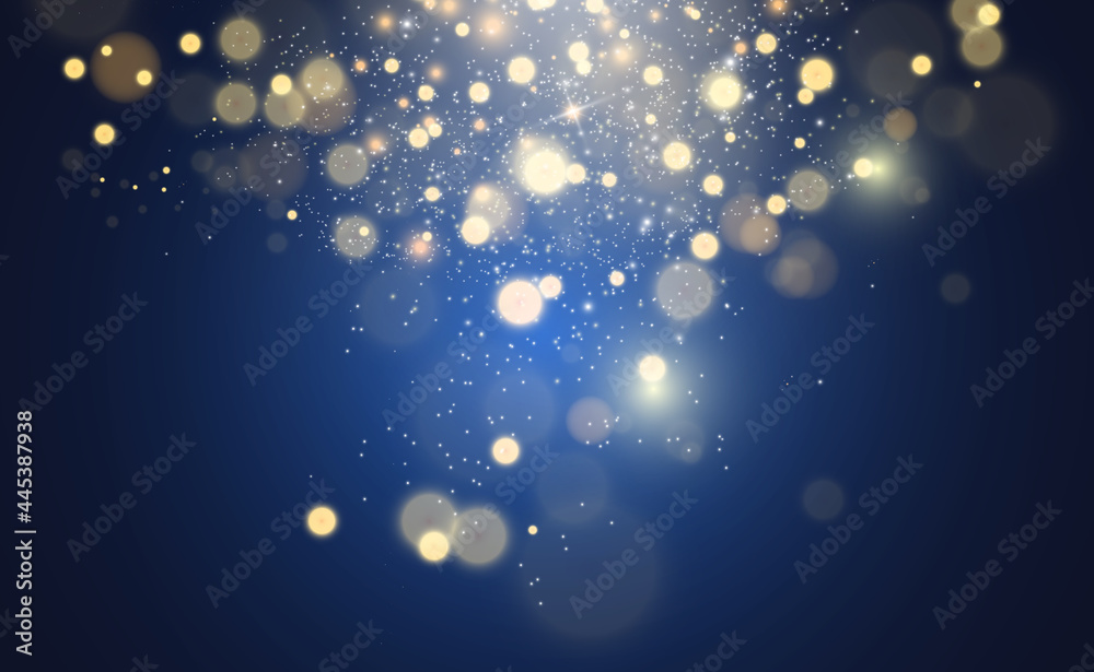 Poster beautiful sparks shine with special light. vector sparkles on a transparent background. christmas ab