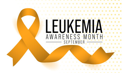 Leukemia awareness month is observed every year in September, it is cancer of the body's blood-forming tissues, including the bone marrow and the lymphatic system. Vector illustration