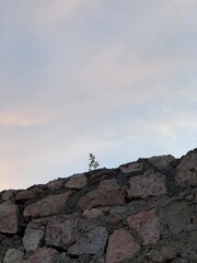 sunset in the mountains