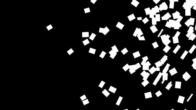 Lo-fi 8-bit Style Pixelated Flowing Particles Simple Motion Graphic Element Animation