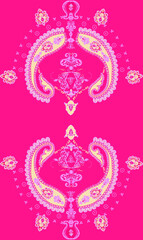 Paisley vintage, red, background, Paisley modern