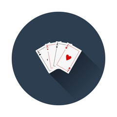 Set Of Four Card Icons
