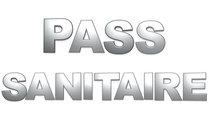 pass sanitaire 3D chrome