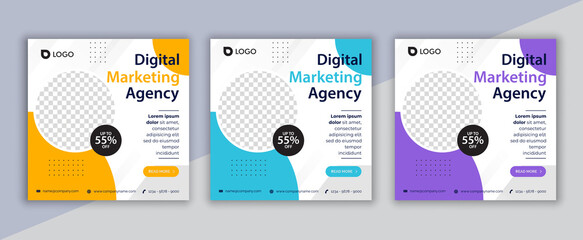 digital marketing social media post, business marketing flyer design	