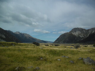 mountains and clouds