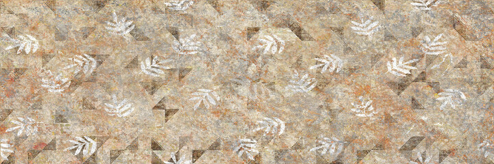 Fototapeta premium Wall Decor for interior home decoration, Ceramic Tile Design. it can be used for ceramic tile, wallpaper, linoleum, backdrop, coverpage, poster, textile, web page background - Illustration
