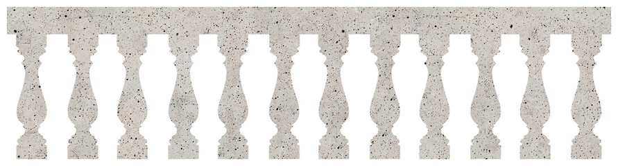 Classic balustrade - seamless pattern concept image on concrete background usefull for rendering