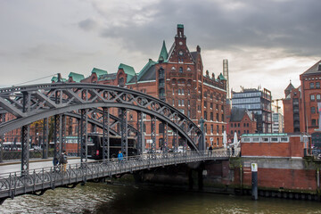 Hamburg City center in Germany