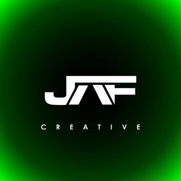 JAF Letter Initial Logo Design Template Vector Illustration