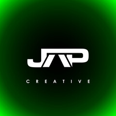 JAP Letter Initial Logo Design Template Vector Illustration