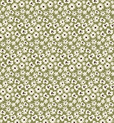 Seamless flower pattern isolated on background. Vector illustration