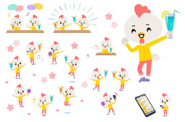 ドリンクパーティーに関するトリの男の子のセット