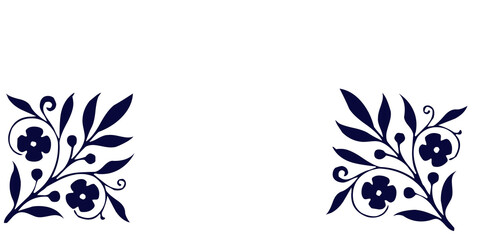 Seamless flower and leaf background design