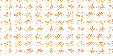 Seamless flower and leaf background design