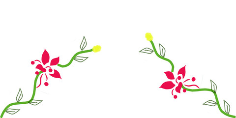 seamless flower and leaf background design