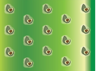 Avocado background pattern