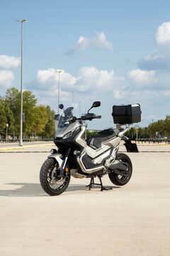 Honda X-ADV is a crossover styled machine, with strong off-road ability.
