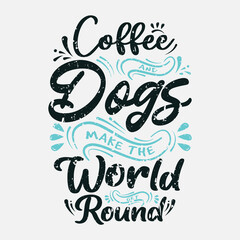 Set of Vector with inspirational quote about dog, hand drawn funny lettering, typography for t-shirt, poster, sticker and card