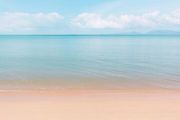 Wave of the sea on the sand beach, summer sand beach