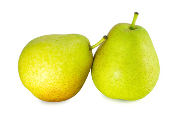 pears isolated on white background.