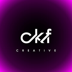 CKF Letter Initial Logo Design Template Vector Illustration