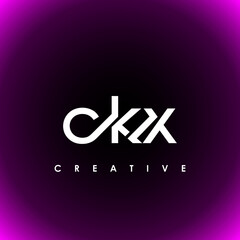 CKX Letter Initial Logo Design Template Vector Illustration