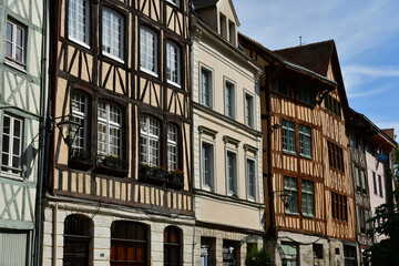 Fototapeta na wymiar Rouen, France - september 9 2018 : house in the historical town