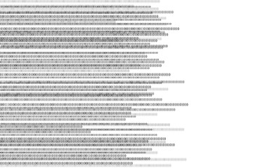Fototapeta premium Binary code, one and zero, digital technology, data, white background