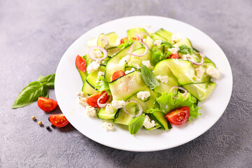 zucchini slices salad