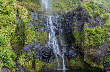 Fototapeta na wymiar Azores waterfalls in Flores