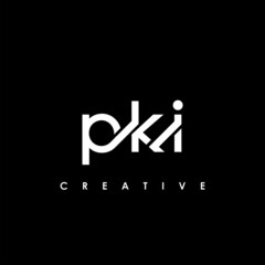 Obraz premium PKI Letter Initial Logo Design Template Vector Illustration